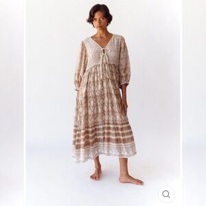 Daughters of India Jasmine Midi Dress, Size Large, NWT